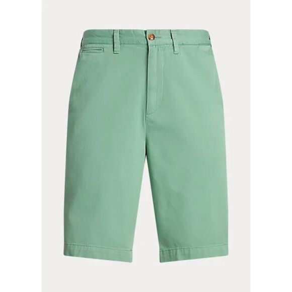 Polo Ralph Lauren Chino Shorts Men's Faded Mint Twill 10" Relaxed Fit MCWW221 - Picture 1 of 9